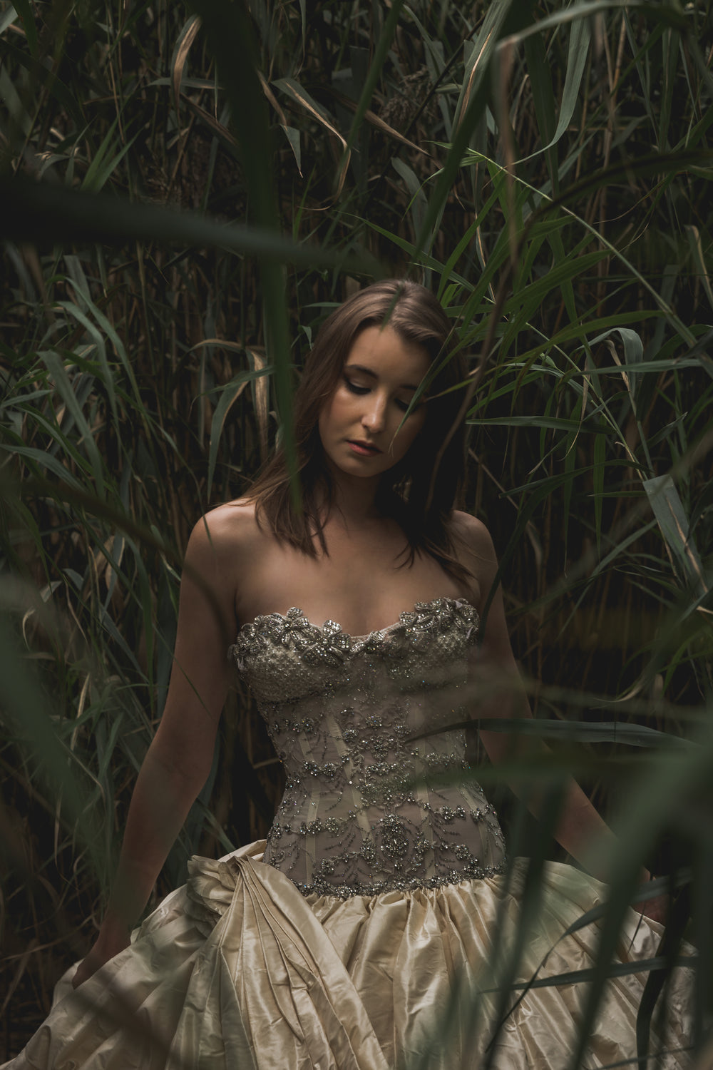 Vestido floral en exterior